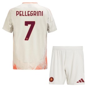 AS Roma Pellegrini 7 Lasten Vieraspelipaita 2024-25 Lyhythihainen (+ shortsit)